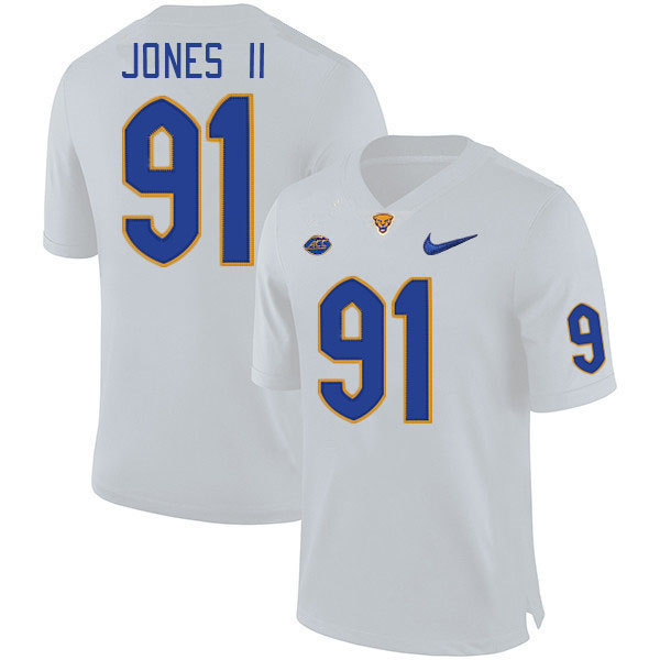 Pitt Panthers #91 Patrick Jones II College Football Jerseys Stitched Sale-White